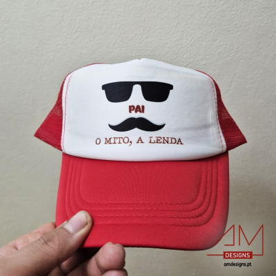 Boné Trucker Vermelho – Especial Dia do Pai