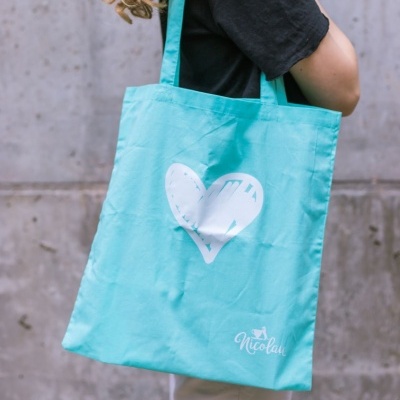 Saco de pano coração Nicolau