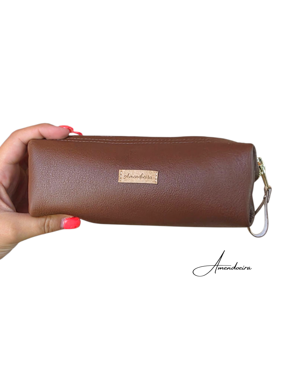 Estojo / Bolsa para canetas - em pele brown Estojo / Bolsa para canetas - em pele brown