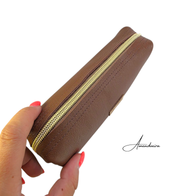 Estojo / Bolsa para canetas - em pele brown
