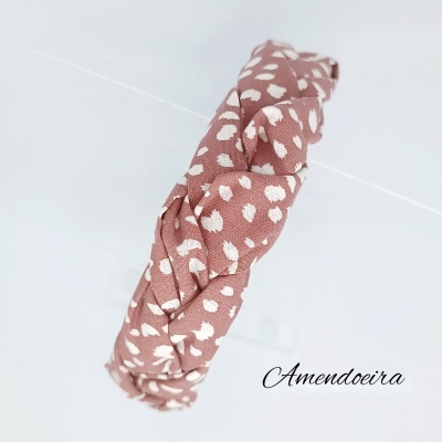 Bandolete Trançada - Malva leopard