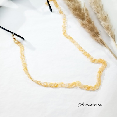 Fita para óculos - Acrílico Moccasin laranja