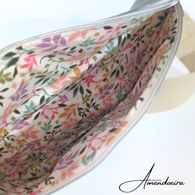 Bolsa Milan - Dear silver - Folhas coloridas