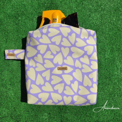 Bolsa Malibu praia/piscina- Love lavanda