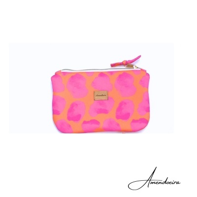 Liam Girafa Rosa/laranja  - bolsa nécessaire impermeável