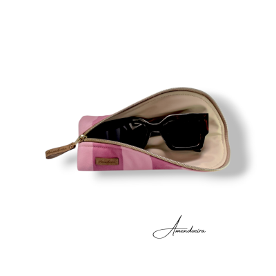 Bolsa Maui - Riscas Malva e rosa