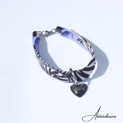Pulseira Mel - Zebra lilás