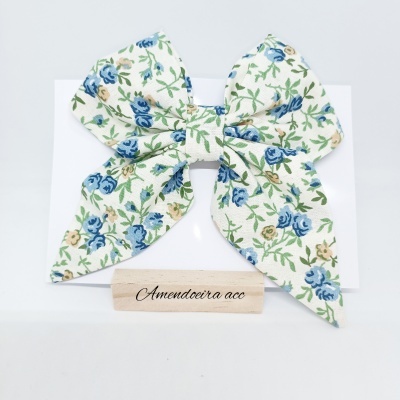 Laço - Floral Azul