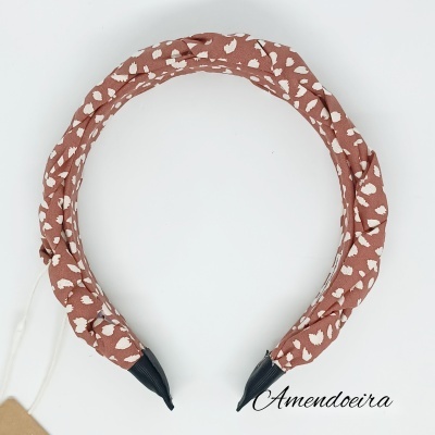 Bandolete Trançada - Malva leopard