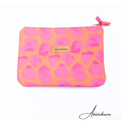 Liam Girafa Rosa/laranja  - bolsa nécessaire impermeável