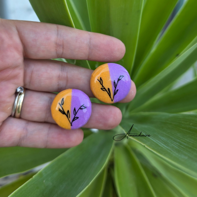 Brincos Bilbau - Dueto floral