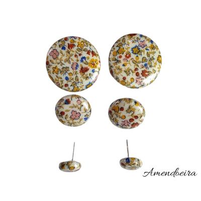 Brincos Bilbau - Flores no jardim