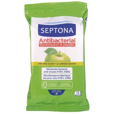 Toalhitas Antibacterianas Maçã Verde