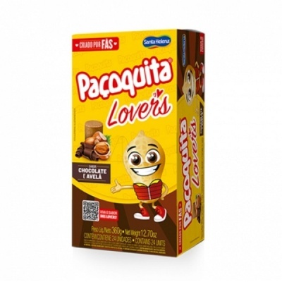Paçoquita Lover's Chocolate e Avelã