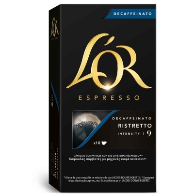 L'or Decafeinato Ristretto - Intensidade 9 - 10 cáps