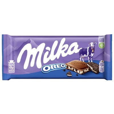 Tablete de Chocolate com Oreo Milka