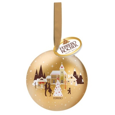 Bombons de Chocolate com Recheio de Creme e Avelã Tin Ball