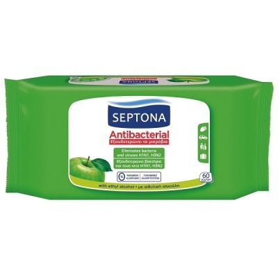 Toalhitas Antibacterianas Maçã Verde