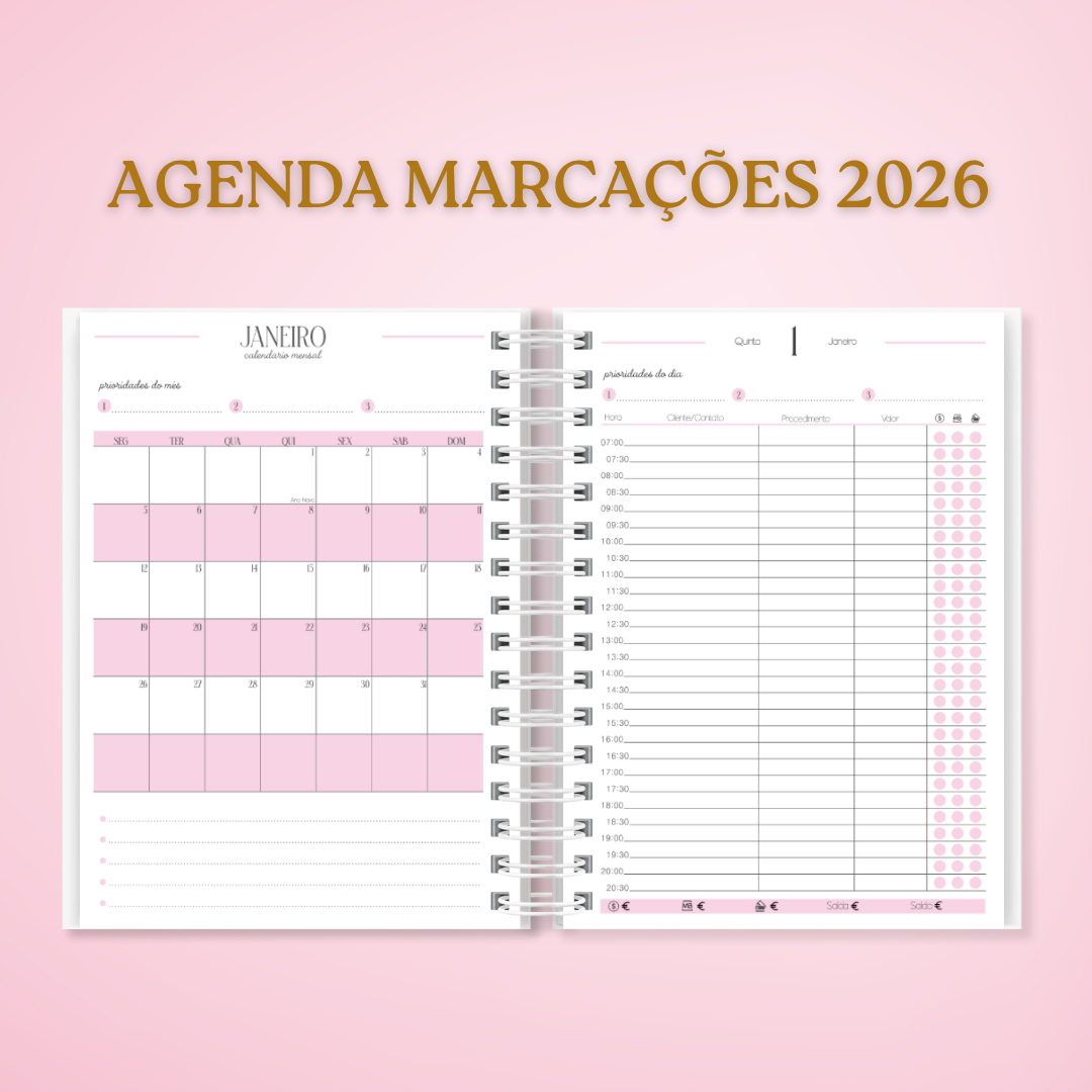 Agenda Marcações 2026