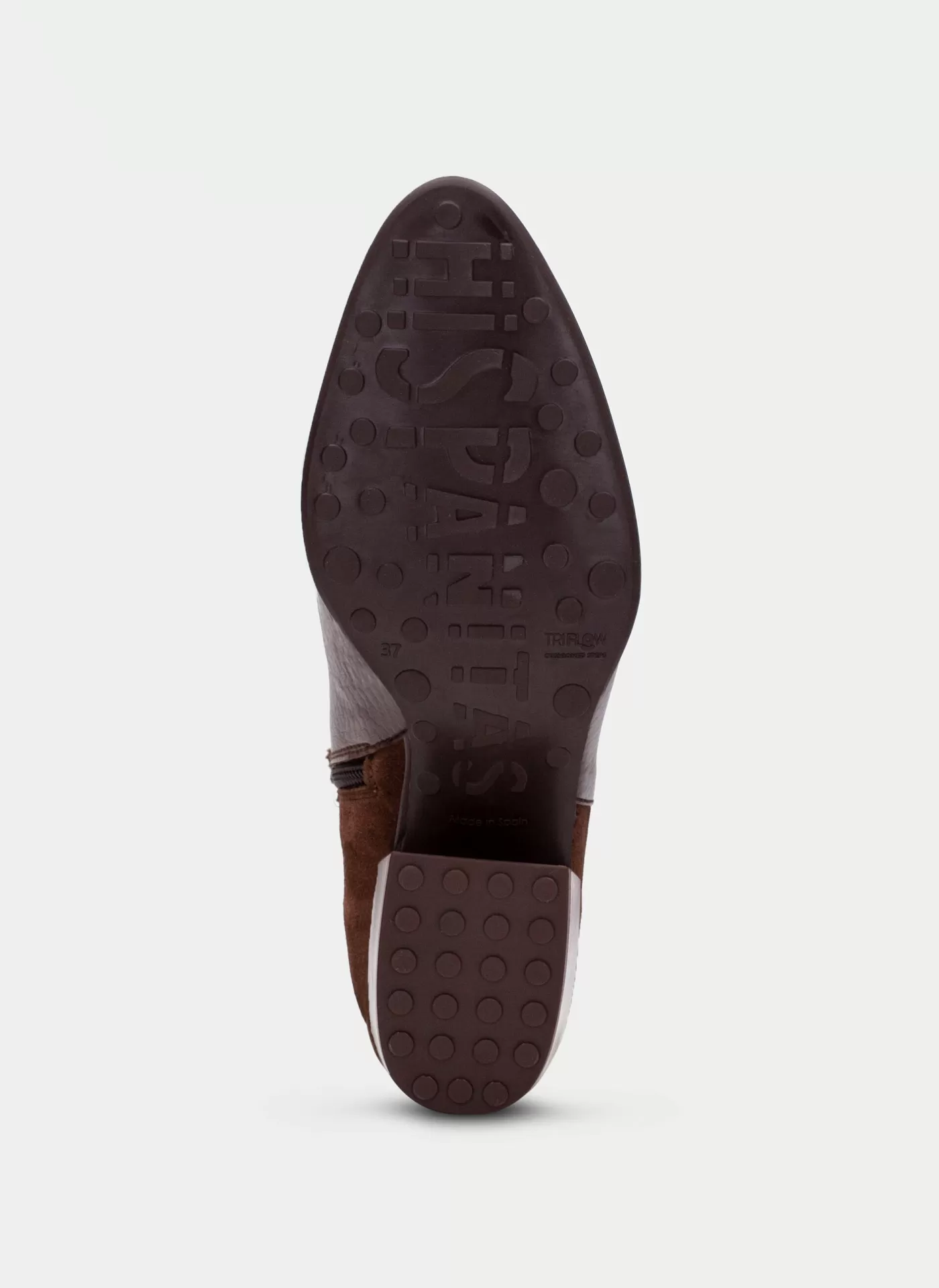 Botim Hispanitas HV254297 Castanho Imagem da sola de um sapato castanho com texto PAUL SMITH em relevo.