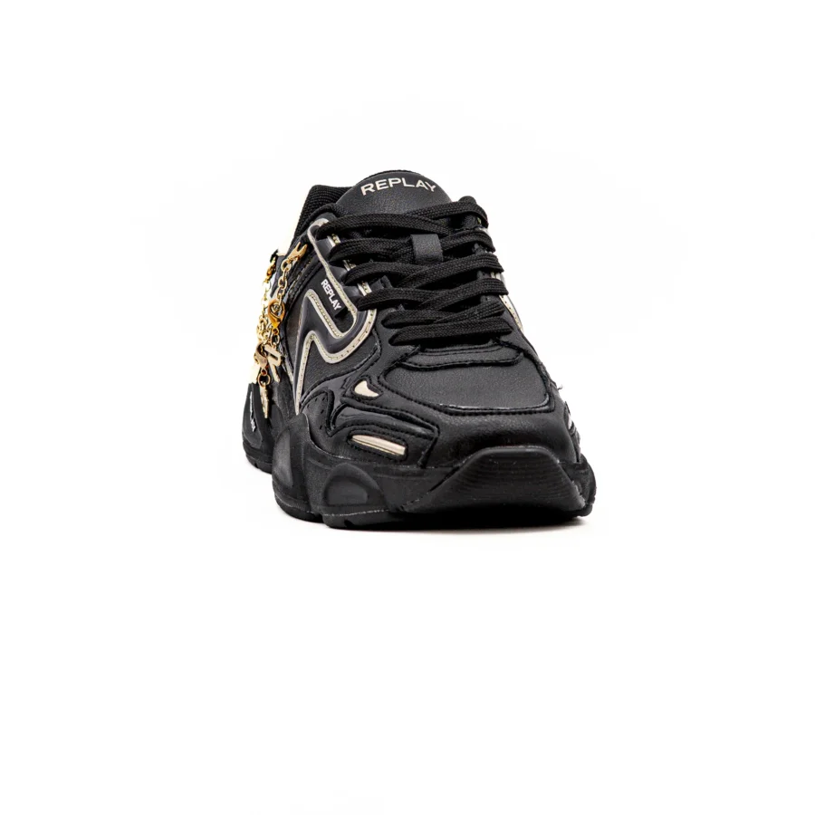 Sapatilhas Replay Destiny W Clean Black Sapatilhas Replay Destiny W Clean Black