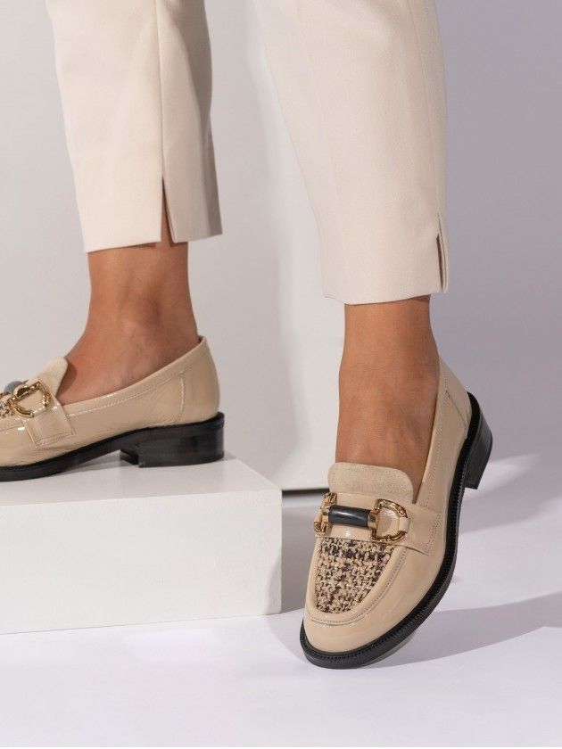 Mocassim MLV DIVA.53 Bege Mocassim MLV DIVA.53 Bege