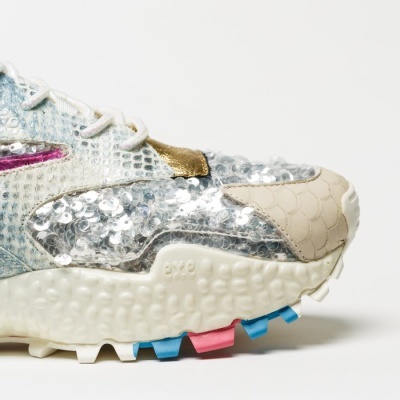 Sapatilhas Exé 999-14 Beige/Silver Sapatilhas Exé 999-14 Beige/Silver