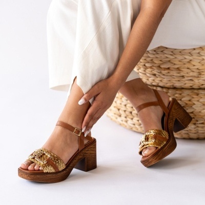 Sandália MLV MANUELA.03 Camel