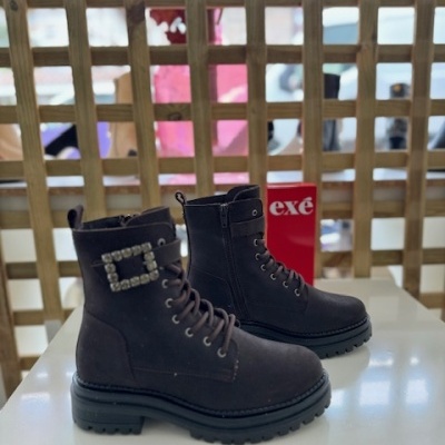 Bota estilo Militar Exé723KHCastanho