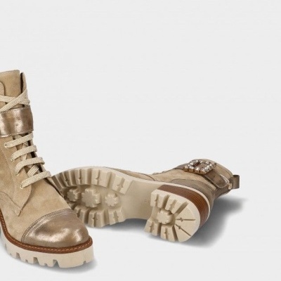 Bota Estilo Militar MLV Tamara.06 Taupe