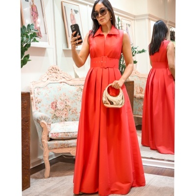 Vestido Caroline Coral