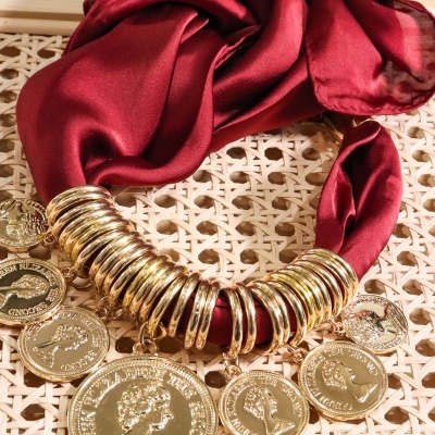 Colar Libra Bordeaux