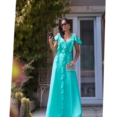 Vestido Kiss Turquoise