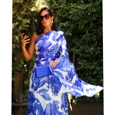 Vestido Rodes Blue/White