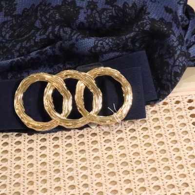 Cinto Gold Circles Marino