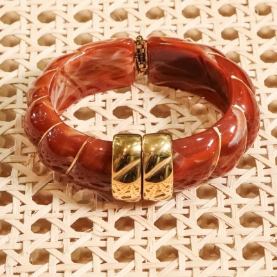 Pulseira Resina Terracota