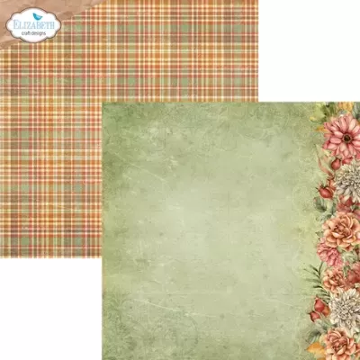 Elizabeth Craft Designs Autumn Harvest 12x12 Inch Patterned Cardstock Paper (C027)