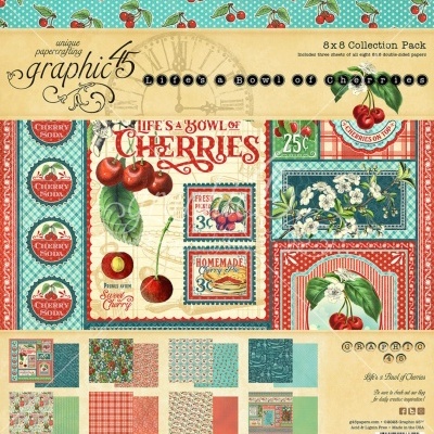 Life's a Bowl of Cherries - pack 8*8 Graphic 45