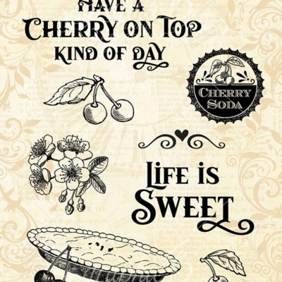 Life's a Bowl of Cherries - pack of stamps