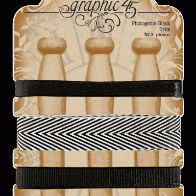 Pack de fitas Graphic 45 preto