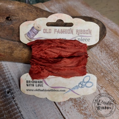 old fashion ribbons -set of 1 piece - OLDSB 29 Rusty Brown