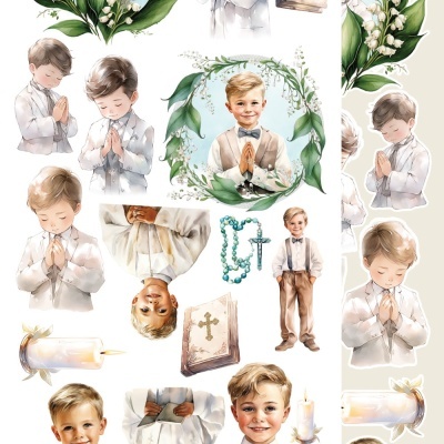 First Holy Communion - pack 12*6 com extras para recortar