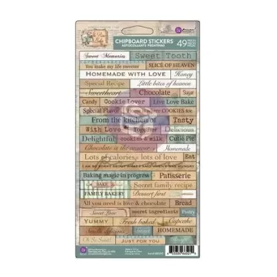 Prima Marketing The Home Baker Chipboard Stickers (672683)