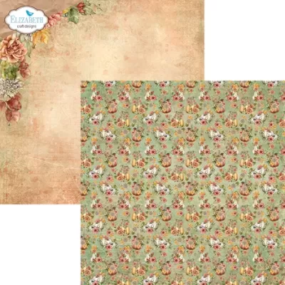 Elizabeth Craft Designs Autumn Harvest 12x12 Inch Patterned Cardstock Paper (C027)