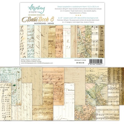 Basic Book 8 Mintay 6*4 - Backgrounds vintage