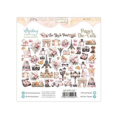 Pack de Die Cuts - See You in Paris Mintay Papers