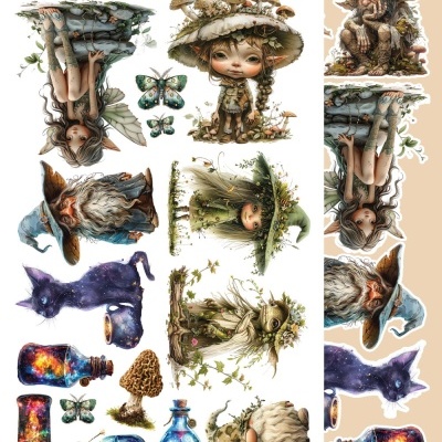 Tales of Moss and Fern - pack 12*6 com extras para recortar