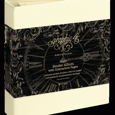 Graphic 45 Binder Album w/ Interactive Pages - Ivory (4502922)