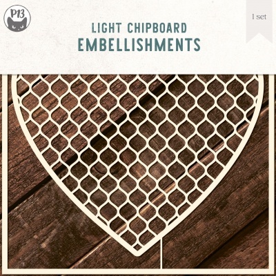 Light Chipboard p13 - coração