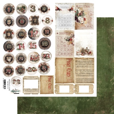 Wonderful Christmas Time - christmas daily - 30*30 folha de recortáveis